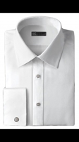 Ike Behar 100% Cotton Woven Tuxedo Shirt