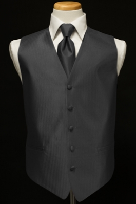Luxury Herringbone Vest & Tie Set (voer 25 colors available)