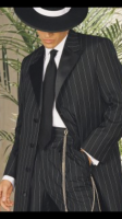 Zootux Package (Black/White Pinstripe) coat only rental $129