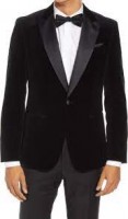 Velvet Tuxedo Package (Black)  coat only rental $89