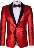 Shimmer Red Tuxedo Package (coat only rental $69)