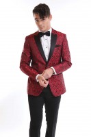 Paisley Tuxedo Package Red  (coat only rental $89)
