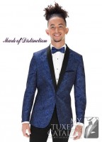Paisley Tuxedo Package Royal Blue  (coat only rental $89)
