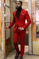 Fabian Red Suit Package (coat only rental $49)