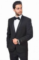 Bradford (wider lapel) Black Tuxedo Package